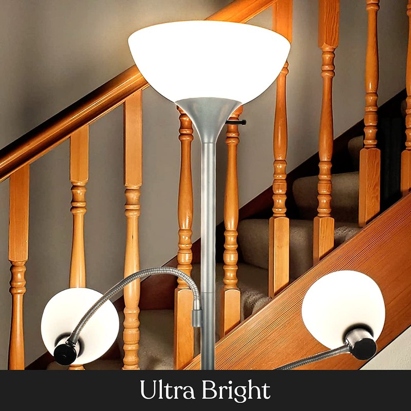 Brightech Sky Dome Double – High Brightness Torchiere Floor Lamp