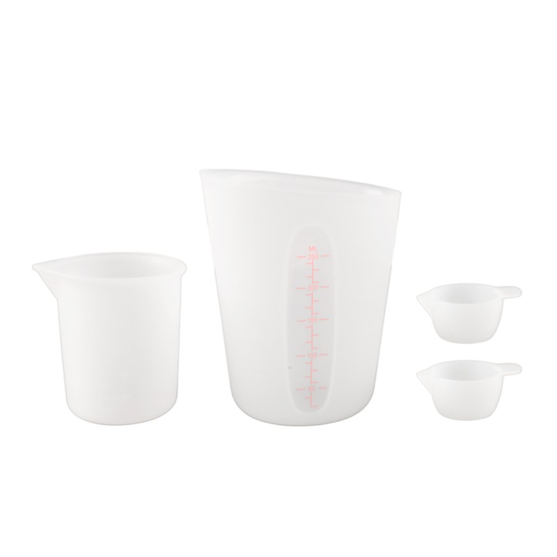 Silicone Measuring Cup Tool Kit Spatula Finger Gloves Pipettes Epoxy