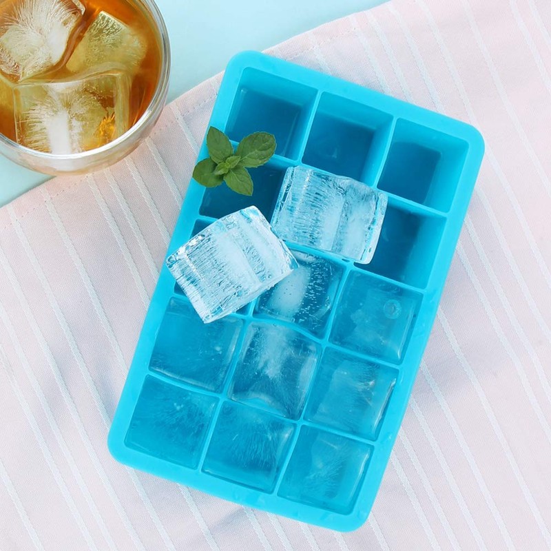 Webake Ice Cube Trays Silicone Ice Cube Molds, 15 Cavity