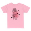 Flower Leo Toddler Kids T-Shirt 5T Light Pink