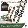 VULCAN Ratchet Strap Tie Down Kit - 1.6" x 8'