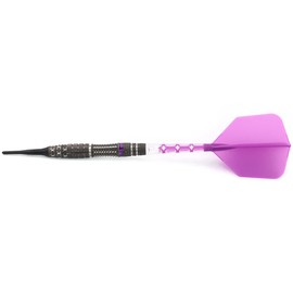 CUESOUL Exhaust 23g Soft Tip 90% Tungsten Dart Set with Oil Paint Finished and Unifying ROST T19 Flight