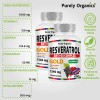 Combo 2 Resveratrol Purely Organics Anti-ox Complex Gold | 90