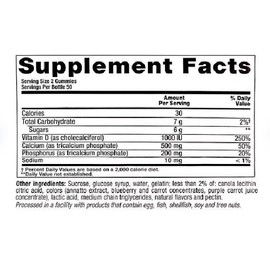 Vitafusion Calcium + D3 Vitamin Gummies, 200 ct.