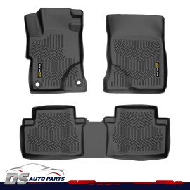 ds-auto-parts Fit For 2012-2015 Honda Civic 3D Floor Mats Set All Weather TPE Car Liners