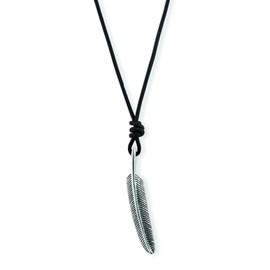 cai 132250546-55 Men's Pendant with Chain 925 Sterling Silver 55 cm Shiny without Stone Silver Grey, Sterling Silver, None