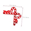 OSALADI 4sets Unique Christmas Decor Cane Candy Wall Stickers Decorative