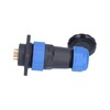 IP68 Waterproof Power Connector Male Female Square 4 Hole Aviation