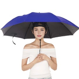 Extra Large Size 98CM Diameter Foldable Sun and Rain Umbrella Hat, Lightweight Portable, for Outdoor Activities