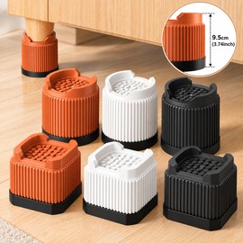 Furniture Risers for Bed & Sofa – 3.74 Inch Lift with Anti-Slip Design for Tables, Cabinets & Home Furniture