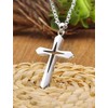 Generico Cross Necklace Men Women Stainless Steel Chain with Cross