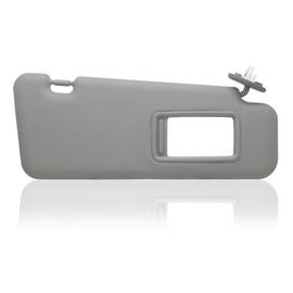 Passenger Right Side Sun Visor Replacement Compatible with Toyota Highlander 2008 2009 2010 2011 2012 2013 Replaces# 74320-0E050-B0 Color Gray