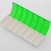 Sealed 7 compartment pill storage for each day of the week Case (green)