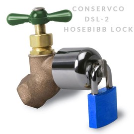Conservco DSL-2 Hose Bib Lock with Padlock, Multi