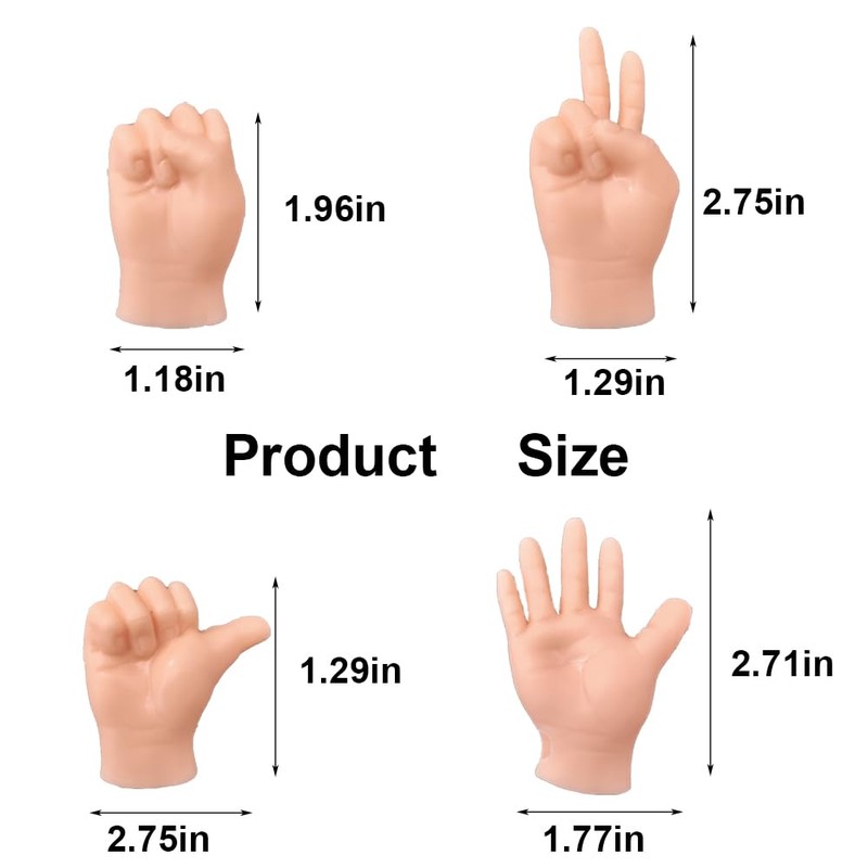 fnqiank 10 PCS Mini Hands for Cats，Small Hands Tiny Folded