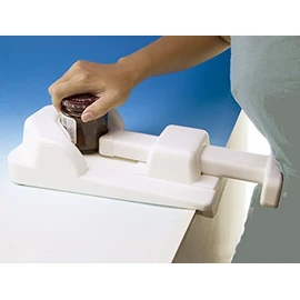 BOTTLE AND JAR HOLDER - One-handed Bottle and Jar Gripper - Belly Clamp Opener
