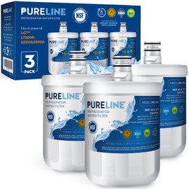 Pureline Water Filter Replacement for LG® LT500P®, ADQ72910911, 5231JA2002A, GEN11042FR-08, LFX25974ST Kenmore 9890, 46-9890 Refrigerator Water Filter (3 Pack)