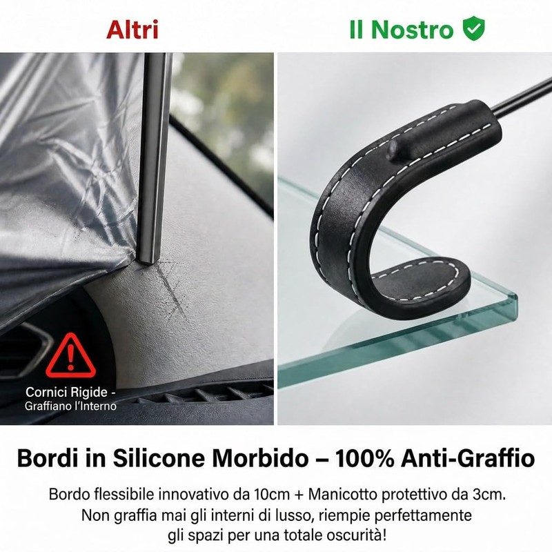 Zuquik Parasole per Auto a Ombrello 145 x 85cm con