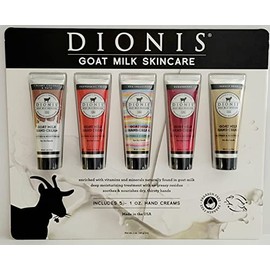 DIONIS Goat Milk Hand Cream, 1.0 oz, 5-pack