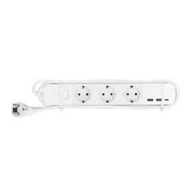Smart Power Strip 3 Outlets 2 USB Ports 1 Type C 1 Main Power Switch Strip Hub for Tuya APP  AC100‑ 2.4GHz