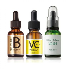 EBIS Cosmetics BW Perfect Set [Ebisbee White 1.1 fl oz (33 ml) + MC100 Plant-based Collagen 1.1 fl oz (33 ml) + C Essence VC5 PLUS 0.7 fl oz (20 ml)