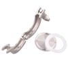 DERNORD 2 Pack Tri Clamp Sanitary Fitting Set SS304 Heavy