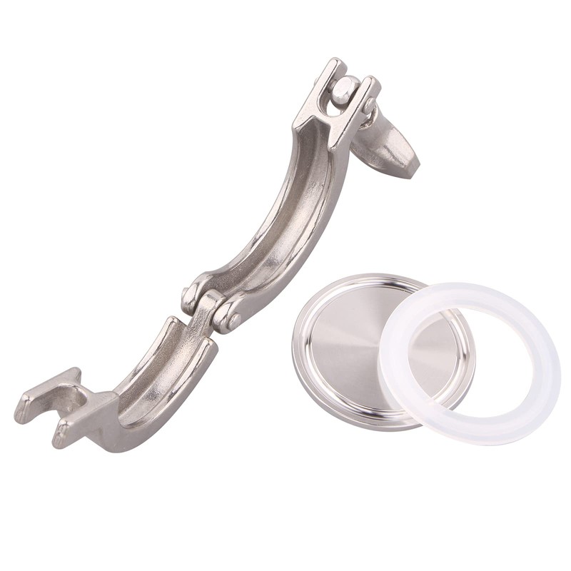 DERNORD 2 Pack Tri Clamp Sanitary Fitting Set SS304 Heavy
