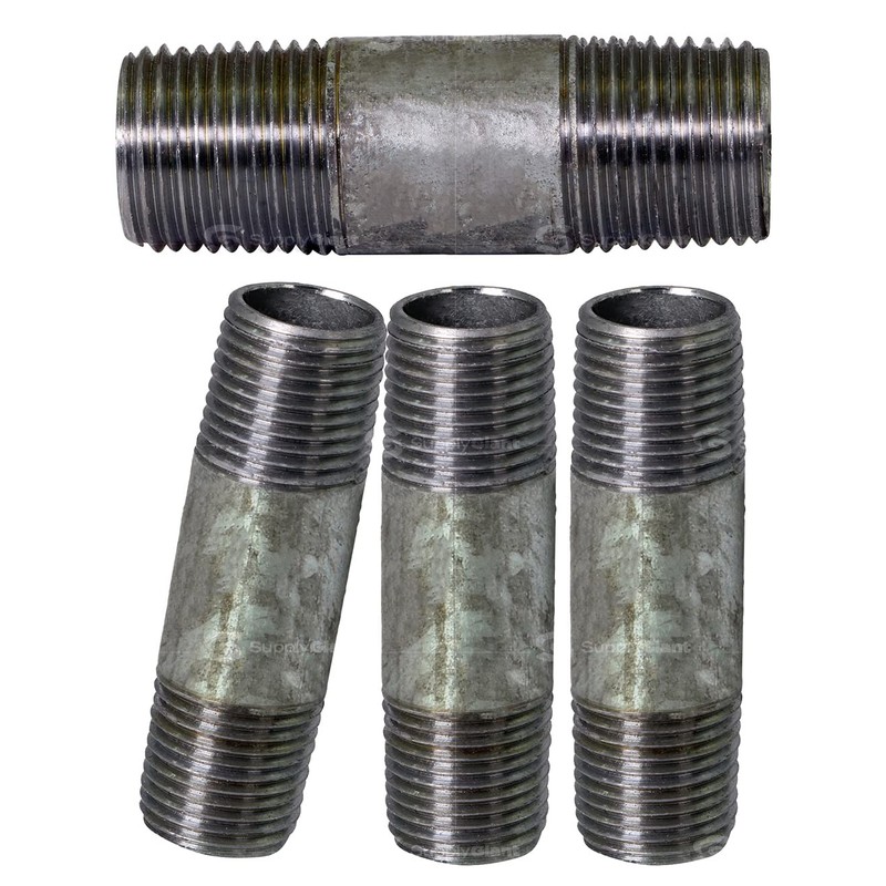 Supply Giant OQHM1150 Nipple Pipe 1-1/4" x 5" Galvanized