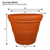 Tusco Products RR245TC Rolled Rim Garden Pot, 24.5-Inch, Terra Cotta