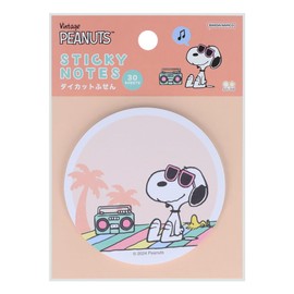 Sunstar Stationery Snoopy Sticky Notes, Die Cut, Play With Colors, Beach S2842386