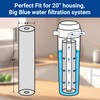 HQUA Whole House Carbon Block Replacement Filter Cartridge, WF-CB20BB, Fit