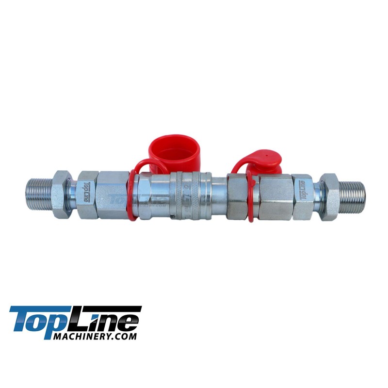 TL104 3/4 ORFS Flat Face 1/2 Hydraulic Quick Connect Coupler