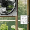 Simple Deluxe 12 Inch Shutter Exhaust Fan,Window Fans with Adjustable