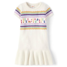 Gymboree,and Toddler Short Sleeve Sweater Dress,BTS Gray,12