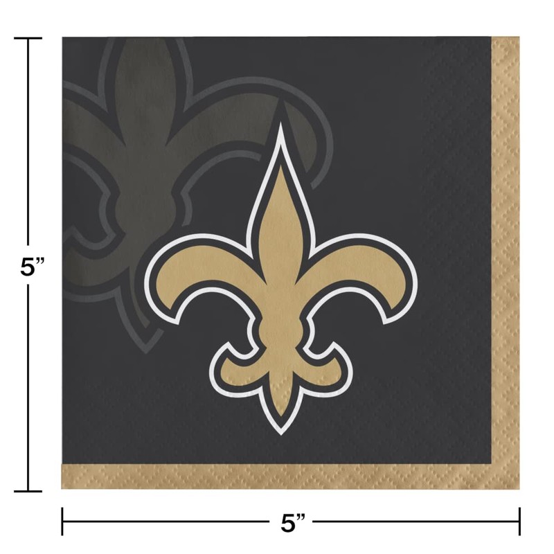 Trendware New Orleans Saints Beverage Napkins, 48 ct