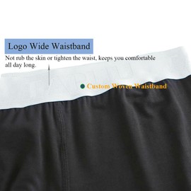 TAPUU Mens Underwear Anti Chafing Cooling Boxer Briefs with Pouch (White 4*Pack, XL)