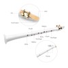 White Pocket Sax Portable Mini Saxophone Key of C Little