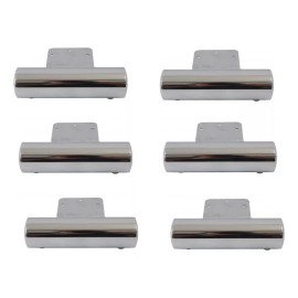 Herrajes Guerrero Pata Para Mueble Sala 15cm Redonda Moderna Paquete De 6