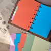 DY.2ten 10 Sheets/2 Sets Folder Dividers A7 6 Holes Mini