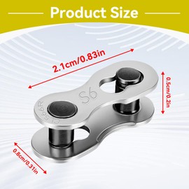 Bicycle Chain Links, 5 Pairs Carbon Steel Quick Release Chain Mater Link Magic Joint Connector Bicycle Chain Upgrades Replacement Part for 8 9 10 Speed Bikes Chain (9 Speed)