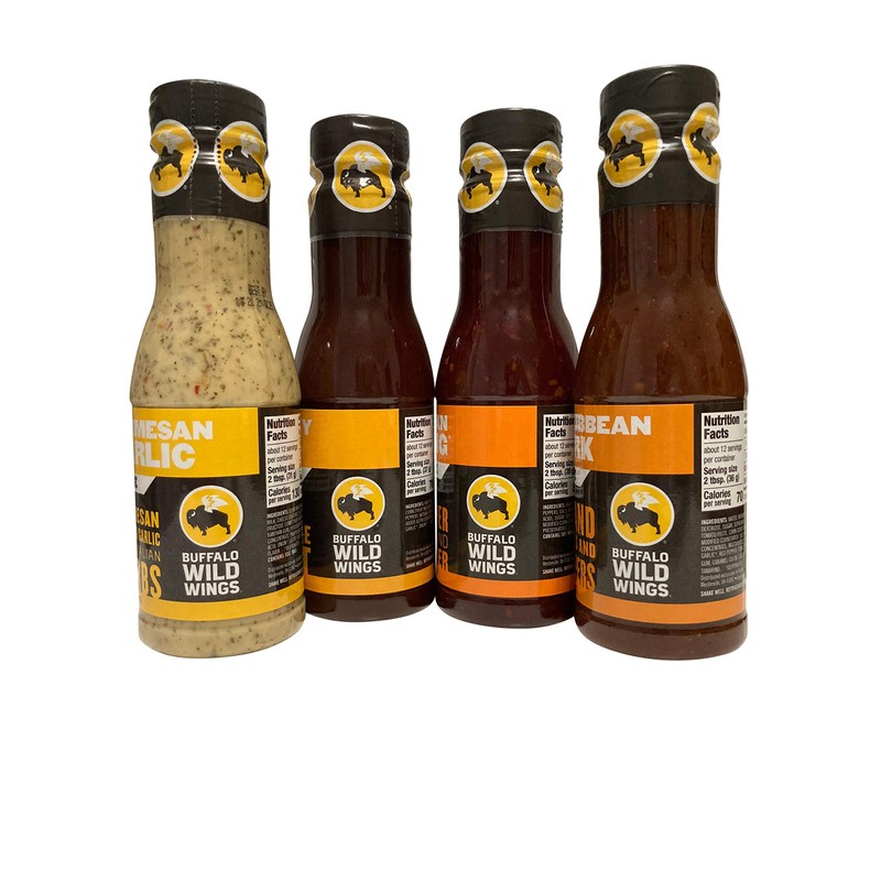 Buffalo Wild Wings Sauce Variety Sampler Bundle - Parmesan Garlic,