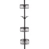 Utopia Alley Rust-Resistant Tension Pole Shower Caddy, 3 Shelves (Oil