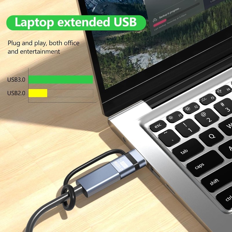 Liaoan USB C to USB Adapter 4-Piece Set, USB C