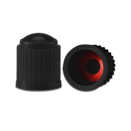 Piburth Tire Stem Valve Caps with O Rubber Ring, Dustproof Airtight Seal Wheel Stem Covers, Universal Accessories for Cars, SUVs, Bicycles,Trucks and Motorcycles (Black, 30PCS)