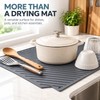Silicone Dish Drying Mat for Kitchen Countertops – Non-Slip, Multi-Purpose