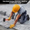 ValueMax Rubber Mallet, 16oz Rubber Mallet Hammer And 35mm Double-Faced