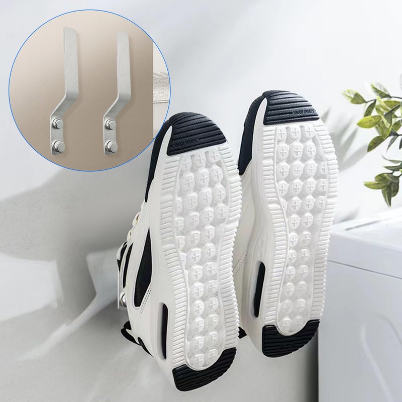 Rddconkit 4 Pcs Aluminum Shoes Hooks, Door Wall Mounted Shoes