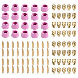 Amico CUT50-G100, 100-Pcs Plasma Cutter Consumables Nozzles, Electrodes and Cups for AMICO CUT-50 APC-50 & CTS-200
