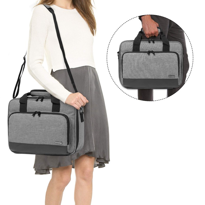 LUXJA Projector Case, Projector Bag with Accessories Storage Pockets (Compatible