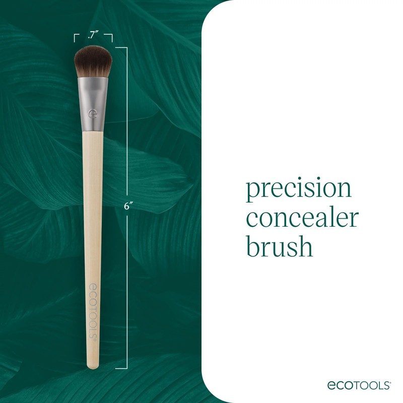 EcoTools Precision Concealer Makeup Brush, For Concealing Under Eyes &